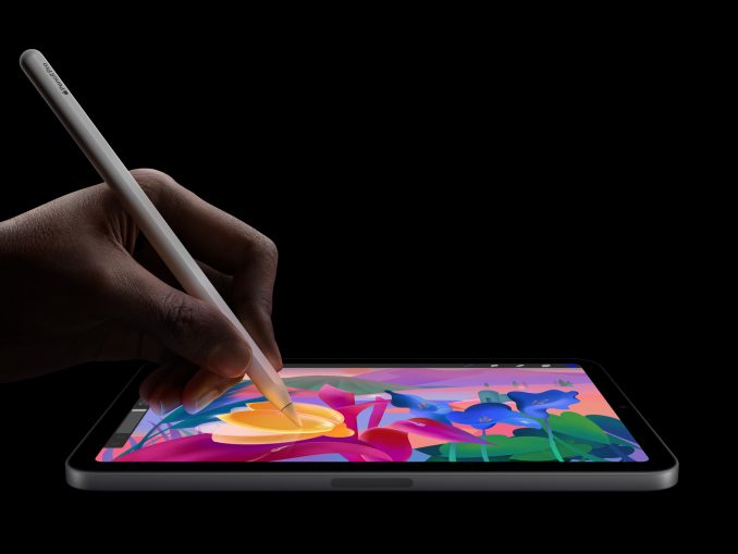 Apple-iPad-mini-Apple-Pencil-Pro-241015 Das neue iPad mini unterstützt den Apple Pencil Pro. (c) Apple