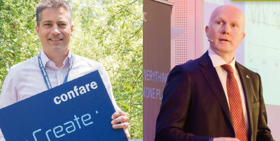 Martin Buresch von Kwizda (links) und Alexander Bockelmann von UNIQA sind die beiden CIOs des Jahres 2018. (c) Confare