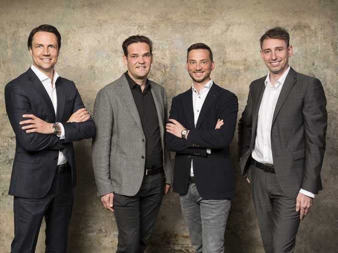 Fünf Millionen Euro starker privater Fonds für österreichische Mobil-Games-EntwicklerInnen gelauncht! Das Editors' Choice-Team: Christian Baumgartner, Andreas Oberdorfer, Christian Zehetner, Christopher Engel