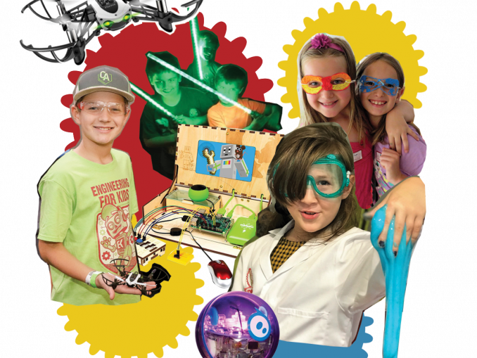 Kinder-Collage_web Mit Engineering For Kids können Kinder in die aufregende Welt der MINT-Fächer eintauchen.