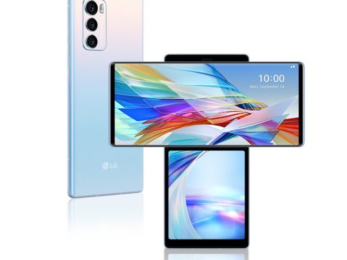 LG-WING Der Bestand der auf dem Markt befindlichen LG-Smartphones, wie etwas das Ende letzten Jahres herausgebrachte, innovative 1.000-Euro-Handy LG Wing, wird weiter verkauft und – je nach Region unterschiedlich - auch eine gewisse Zeit weiter serviciert. (c) LG Electronics Inc.