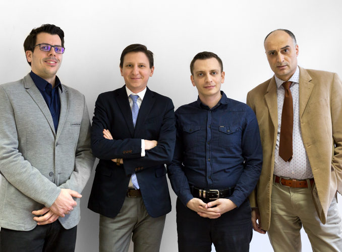 Press Release_Data Science_05_2018_2 Das Team der Data Science/RSA FG: v. l. Bernd Ivanschitz, Mihai Lupu, Alexandras Bampoulidis und Aziz Abdel Taha.
