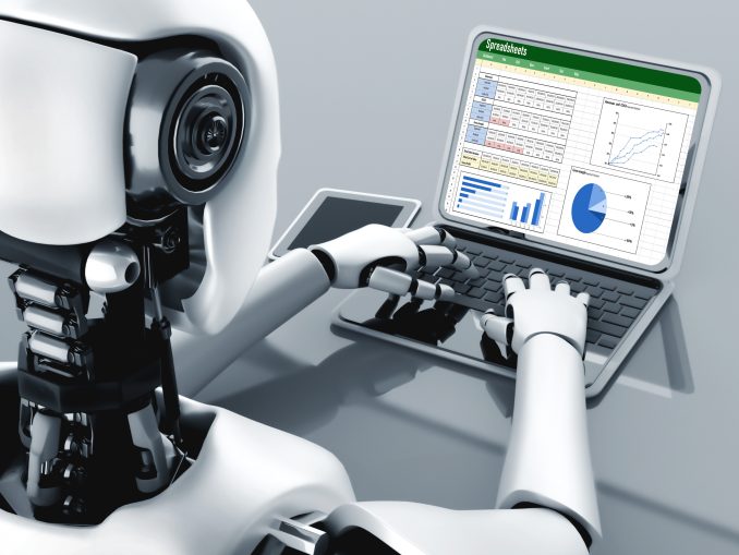 Roboter Laptop KI