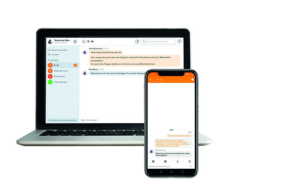 Der Untis Messenger Seit vergangener Woche wird an Schulen mit dem Untis Messenger gechattet.