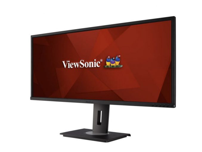 ViewSonic Der ViewSonic VG3448 kombiniert eine UWQHD-Auflösung mit einem SuperClear-VA-Panel