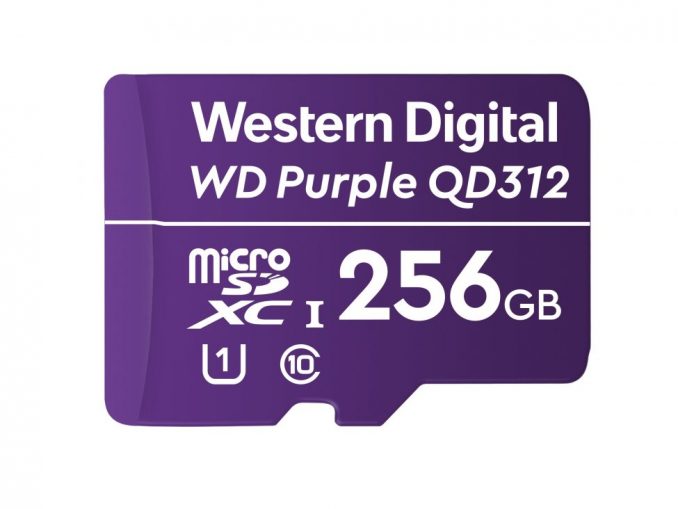 WD_Purple_QD312_microSDXC_U1_C10_256GB_HR_screen Die Western Digital WD Purple SC QD312 Extreme Endurance microSD-Karte. (c) Western Digital