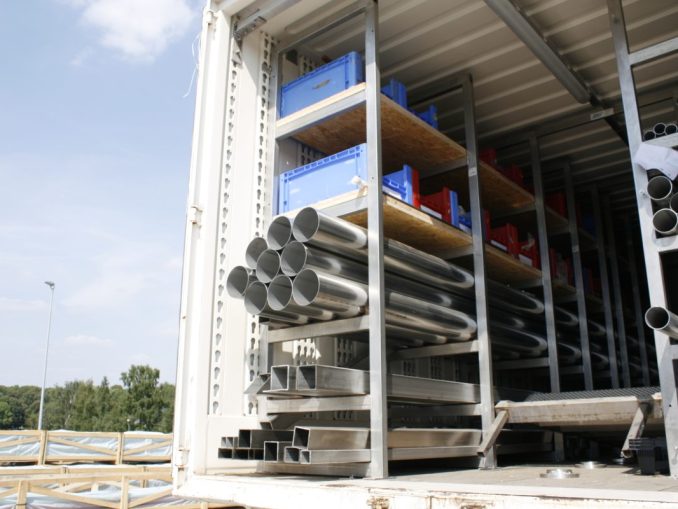 Wechselbrücke_beladen Im nächsten Schritt soll die Anbindung an den Onlineshop auch auf Wechselbrücken ausgeweitet werden, von denen AWH derzeit etwa 50 im Einsatz hat. (c) AWH