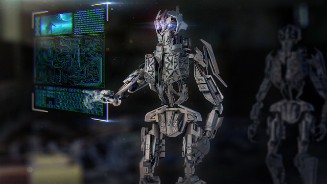 cyborg_typing_floatingscreen_by_lukasPixabay